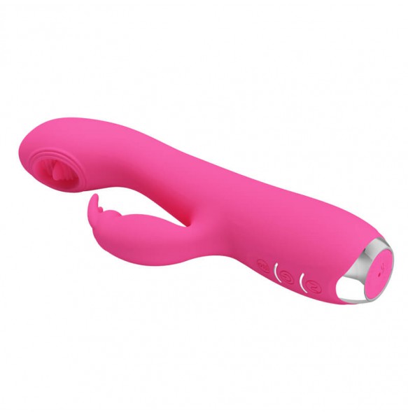 PRETTY LOVE - Powerful Licking Rabbit Vibrator Wand Masturbator (Chargeable - Pink)